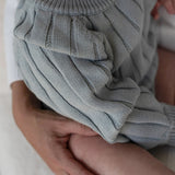 Wide Ribbed Knit Onesie ‘Fog’