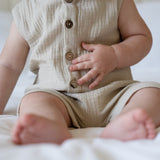 Muslin Romper - Stone