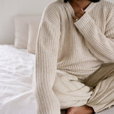 Women’s Oatmeal Chunky Knit Sweater