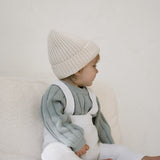 Wide Ribbed Knit Onesie ‘Fog’