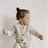 ‘Oatmeal’ Ribbed Knit Playsuit