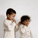 ‘Oatmeal’ Ribbed Knit Playsuit