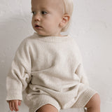 ‘ Oatmeal ‘ Knit Playsuit