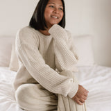 Women’s Oatmeal Chunky Knit Sweater