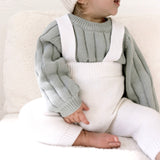 Wide Ribbed Knit Onesie ‘Fog’