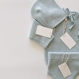 Purl Knit Bloomer Shorts ‘Sky Blue’