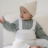 Wide Ribbed Knit Onesie ‘Fog’