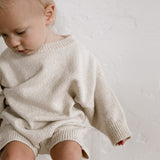 ‘ Oatmeal ‘ Knit Playsuit