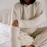 Women’s Oatmeal Chunky Knit Sweater
