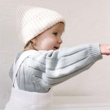 Wide Ribbed Knit Onesie ‘Fog’