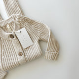 ‘Oatmeal’ Ribbed Knit Playsuit