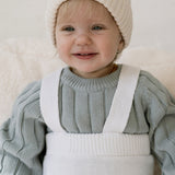 Wide Ribbed Knit Onesie ‘Fog’