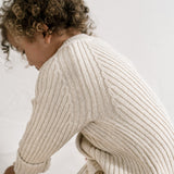 ‘Oatmeal’ Ribbed Knit Playsuit