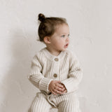 ‘Oatmeal’ Ribbed Knit Playsuit