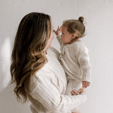 ‘Oatmeal’ Ribbed Knit Playsuit