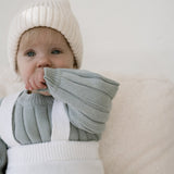 Wide Ribbed Knit Onesie ‘Fog’