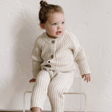 ‘Oatmeal’ Ribbed Knit Playsuit