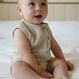 Muslin Romper - Stone