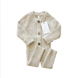 ‘Oatmeal’ Ribbed Knit Playsuit
