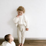 ‘Gray Marle’ Knit Suspenders