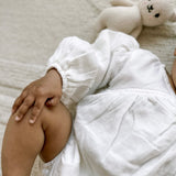 Billowed Muslin Romper ‘White’