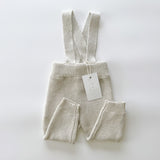‘Gray Marle’ Knit Suspenders