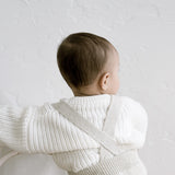 ‘Gray Marle’ Knit Suspenders