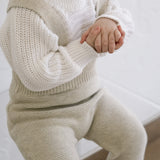 ‘Gray Marle’ Knit Suspenders