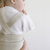 ‘Gray Marle’ Knit Suspenders