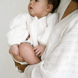 Billowed Muslin Romper ‘White’