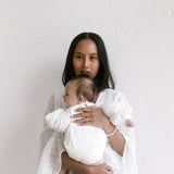 Billowed Muslin Romper ‘White’
