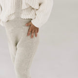 ‘Gray Marle’ Knit Suspenders