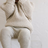 ‘Gray Marle’ Knit Suspenders