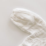 Billowed Muslin Romper ‘White’