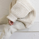‘Gray Marle’ Knit Suspenders