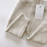 ‘Gray Marle’ Knit Suspenders