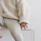 ‘Gray Marle’ Knit Suspenders