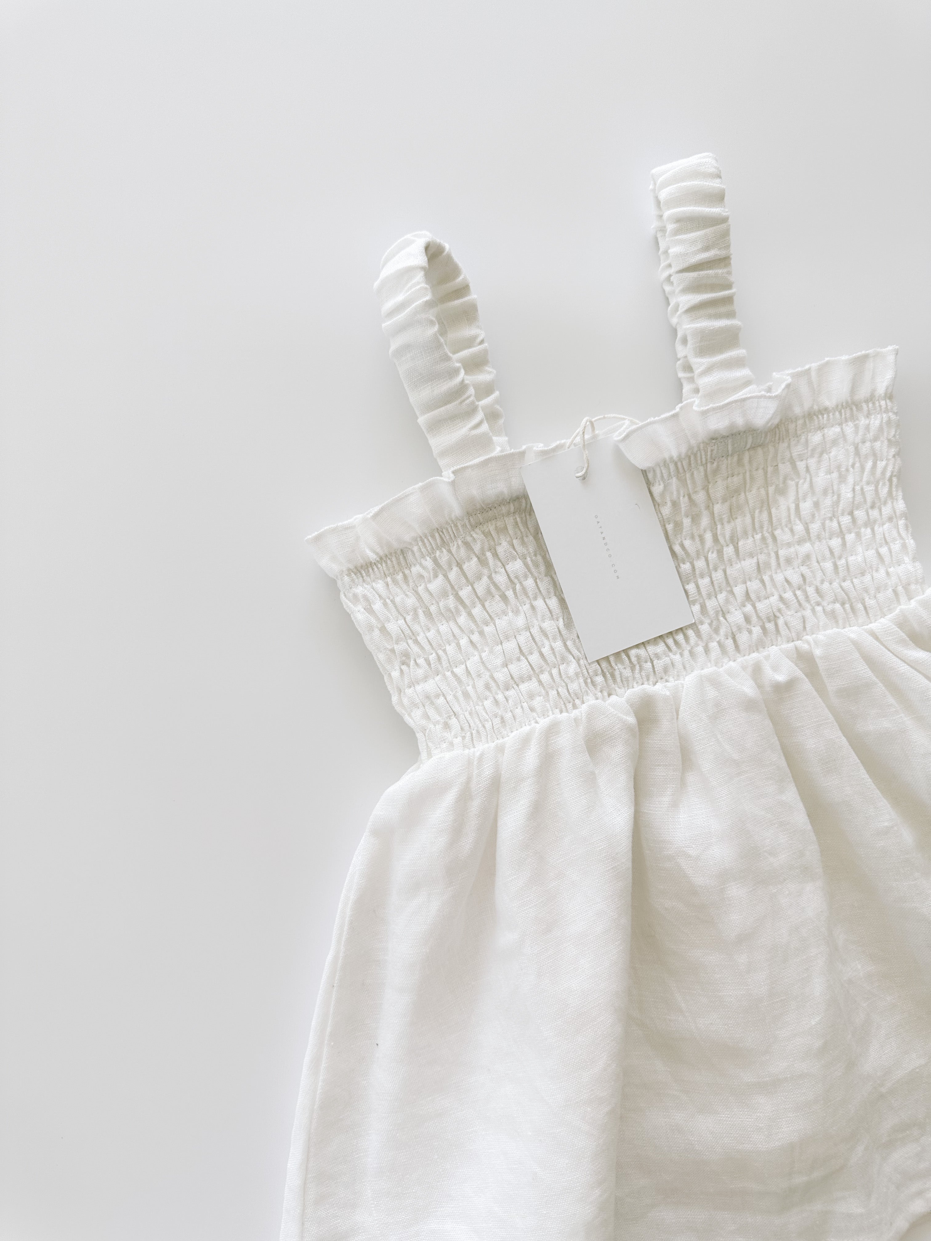 Florence Linen Dress White 4/5 year Florence Linen Dress White 4/5 year