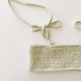 Smocked Bikini Top - Sage