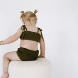 High Waisted Bikini Bottoms - Olive