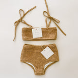 Smocked Bikini Top - Citrus