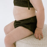 High Waisted Bikini Bottoms - Olive
