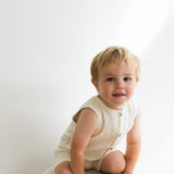 Muslin Romper - Ecru