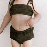 Smocked Bikini Top - Olive