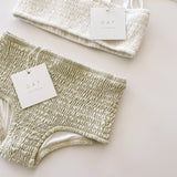 High Waisted Bikini Bottoms - Sage