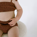 Smocked Bikini Top - Plum