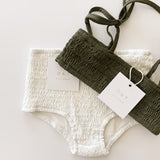 High Waisted Bikini Bottoms - Coconut