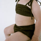 High Waisted Bikini Bottoms - Olive