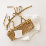 Smocked Bikini Top - Citrus