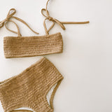 Smocked Bikini Top - Citrus